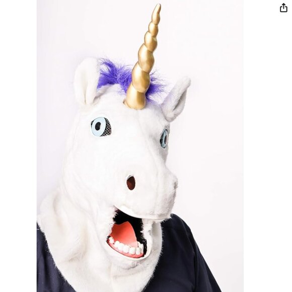 Unicorn Head Mask Halloween Costume - Picture 6 of 10